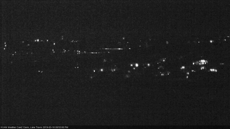Lake Travis webcam, March 18, 2019 8:55 PM CT