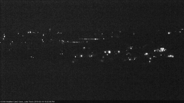 Lake Travis webcam, March 18, 2019 9:35 PM CT