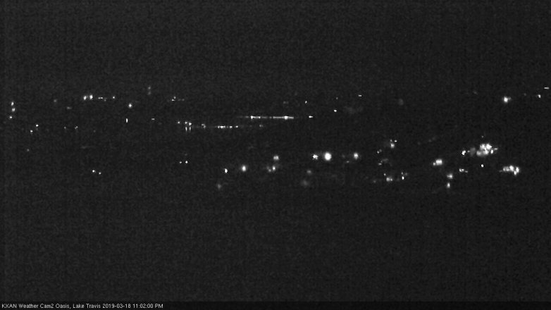 Lake Travis webcam, March 18, 2019 10:05 PM CT
