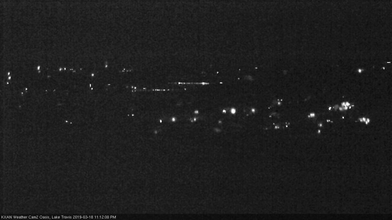 Lake Travis webcam, March 18, 2019 10:15 PM CT
