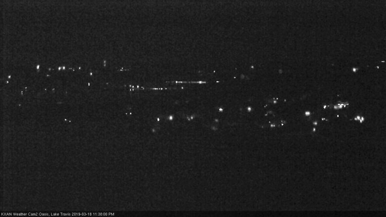 Lake Travis webcam, March 18, 2019 10:40 PM CT
