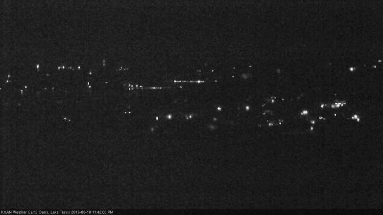 Lake Travis webcam, March 18, 2019 10:45 PM CT