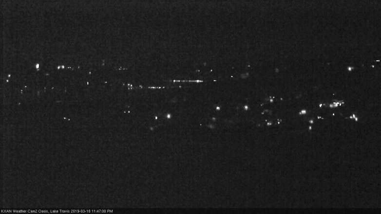 Lake Travis webcam, March 18, 2019 10:50 PM CT