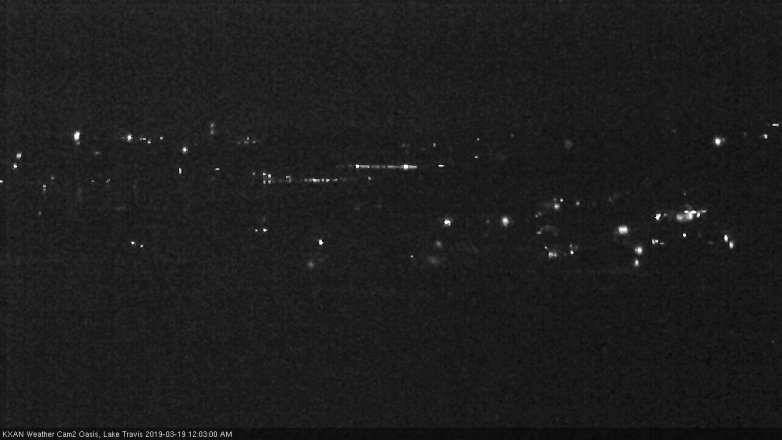 Lake Travis webcam, March 18, 2019 11:05 PM CT