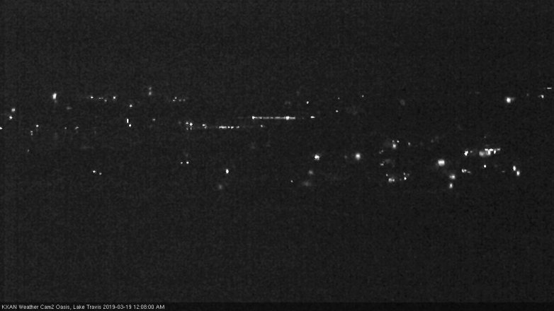Lake Travis webcam, March 18, 2019 11:10 PM CT