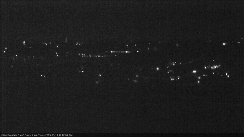Lake Travis webcam, March 18, 2019 11:15 PM CT