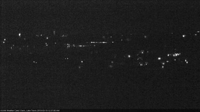 Lake Travis webcam, March 18, 2019 11:40 PM CT
