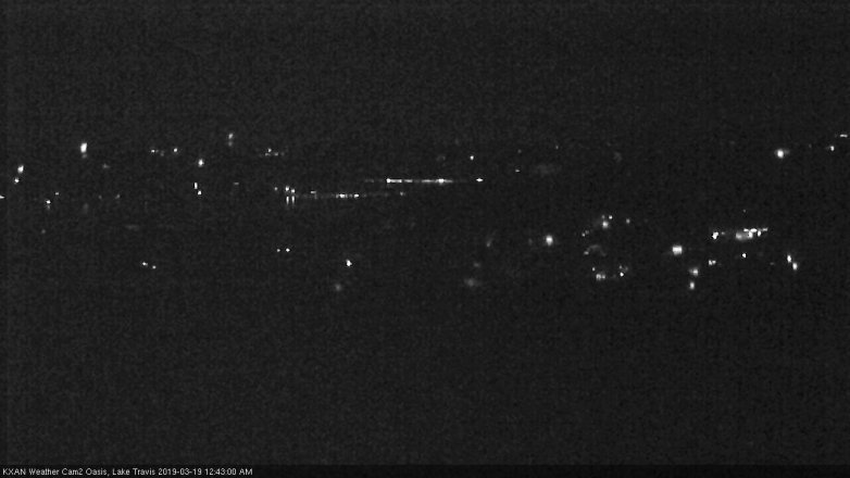 Lake Travis webcam, March 18, 2019 11:45 PM CT