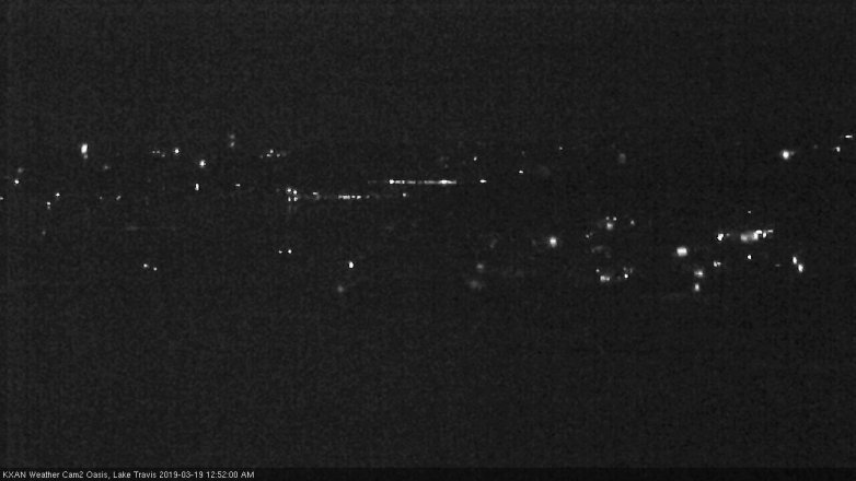 Lake Travis webcam, March 18, 2019 11:55 PM CT