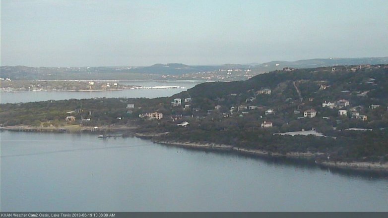 Lake Travis webcam, March 19, 2019 9:10 AM CT