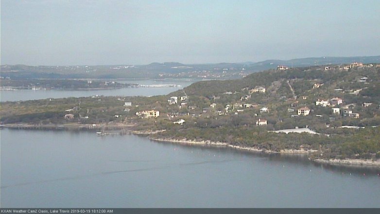 Lake Travis webcam, March 19, 2019 9:15 AM CT