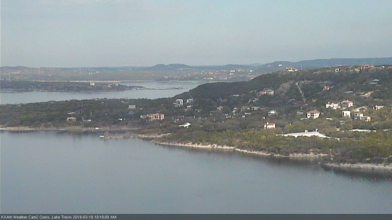 Lake Travis webcam, March 19, 2019 9:20 AM CT