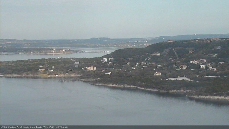 Lake Travis webcam, March 19, 2019 9:30 AM CT