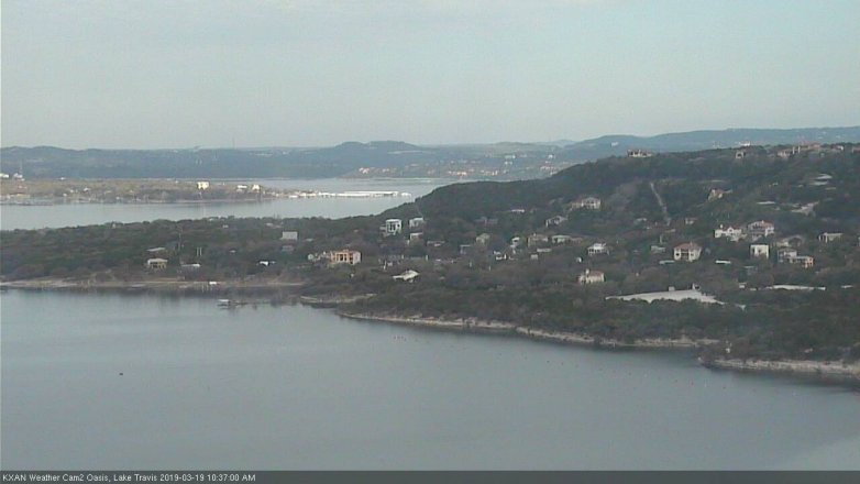 Lake Travis webcam, March 19, 2019 9:40 AM CT