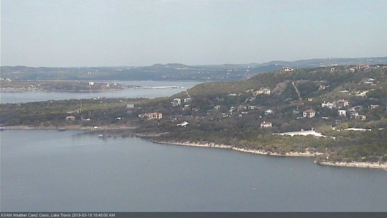Lake Travis webcam, March 19, 2019 9:50 AM CT