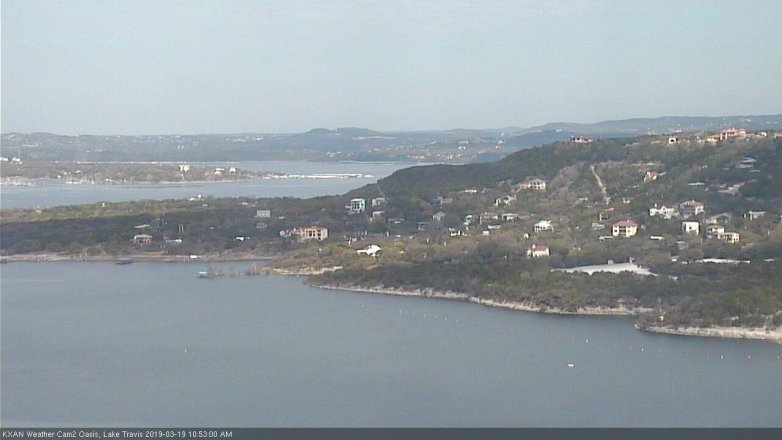 Lake Travis webcam, March 19, 2019 9:55 AM CT