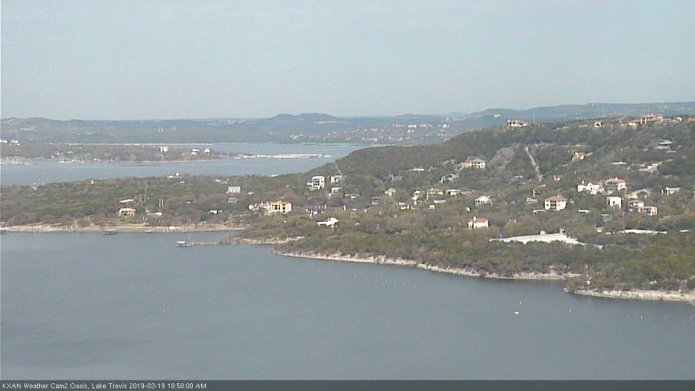 Lake Travis webcam, March 19, 2019 10:00 AM CT
