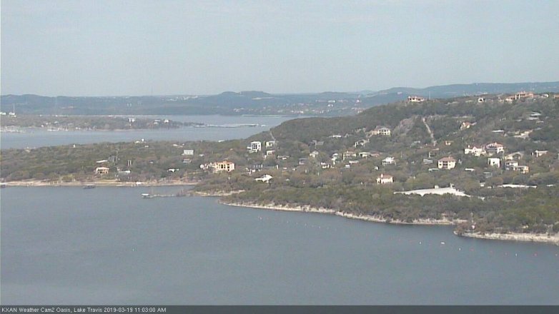 Lake Travis webcam, March 19, 2019 10:05 AM CT