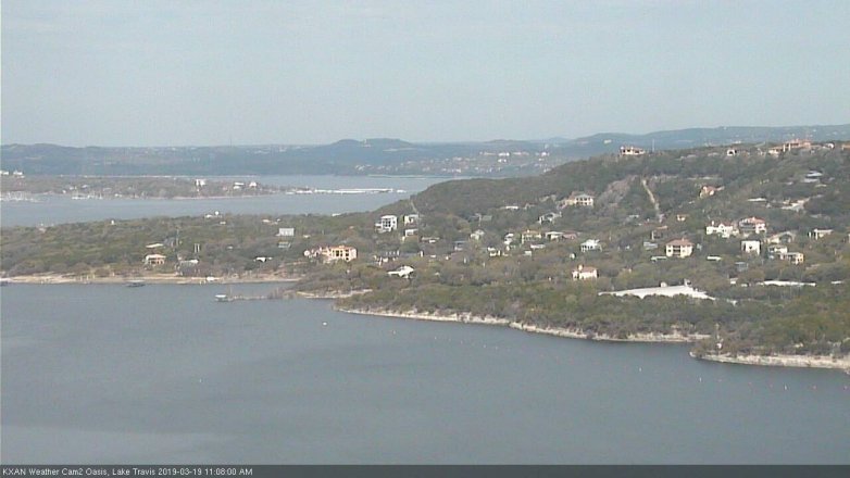 Lake Travis webcam, March 19, 2019 10:10 AM CT