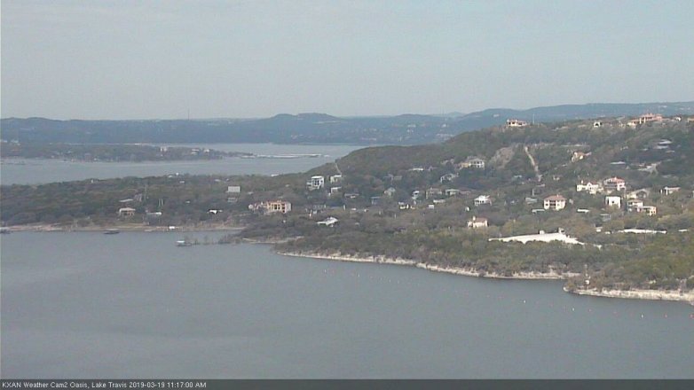 Lake Travis webcam, March 19, 2019 10:20 AM CT