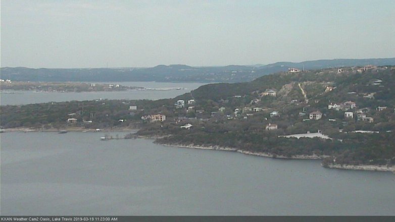 Lake Travis webcam, March 19, 2019 10:25 AM CT