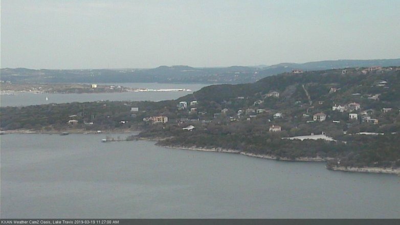 Lake Travis webcam, March 19, 2019 10:30 AM CT
