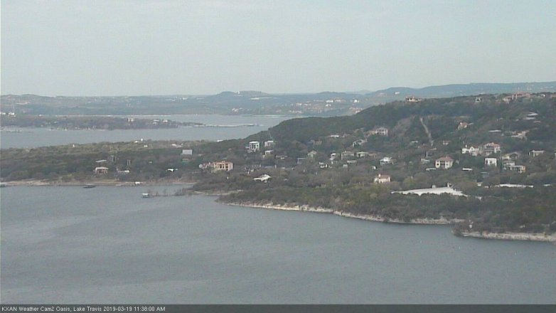 Lake Travis webcam, March 19, 2019 10:40 AM CT
