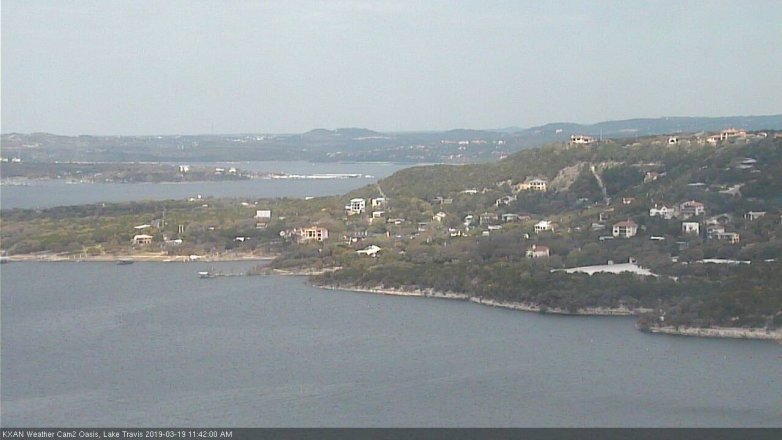Lake Travis webcam, March 19, 2019 10:45 AM CT