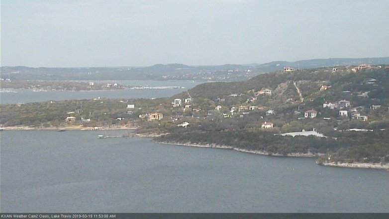Lake Travis webcam, March 19, 2019 10:55 AM CT