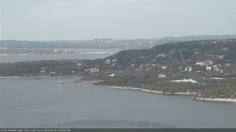 Lake Travis webcam, March 19, 2019 11:00 AM CT