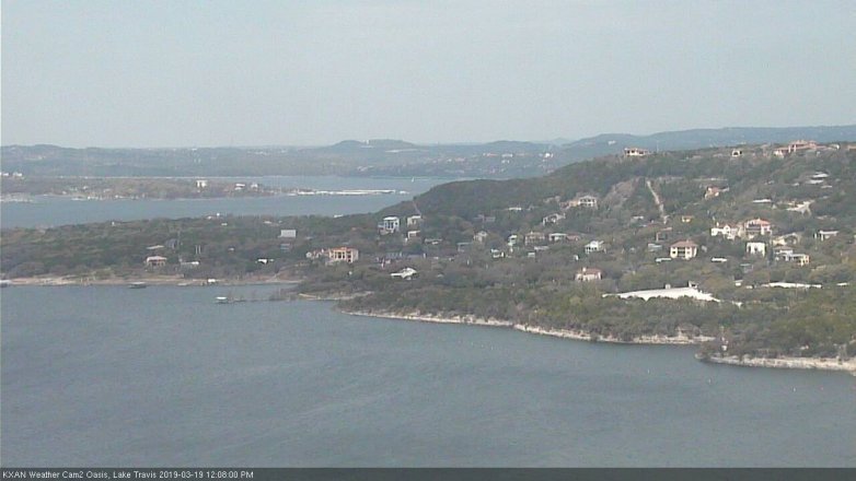 Lake Travis webcam, March 19, 2019 11:10 AM CT