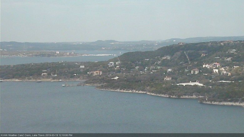 Lake Travis webcam, March 19, 2019 11:20 AM CT