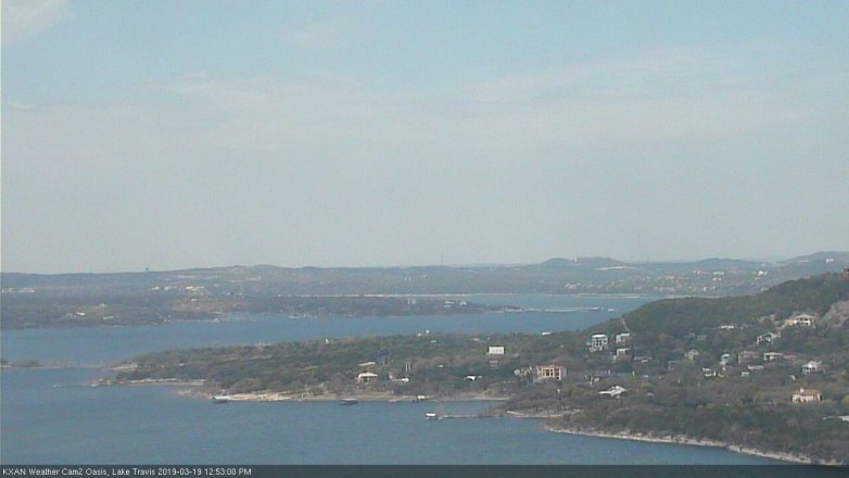 Lake Travis webcam, March 19, 2019 11:55 AM CT