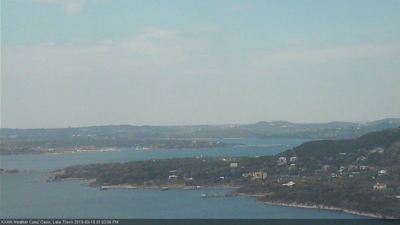 Lake Travis webcam, March 19, 2019 12:05 PM CT