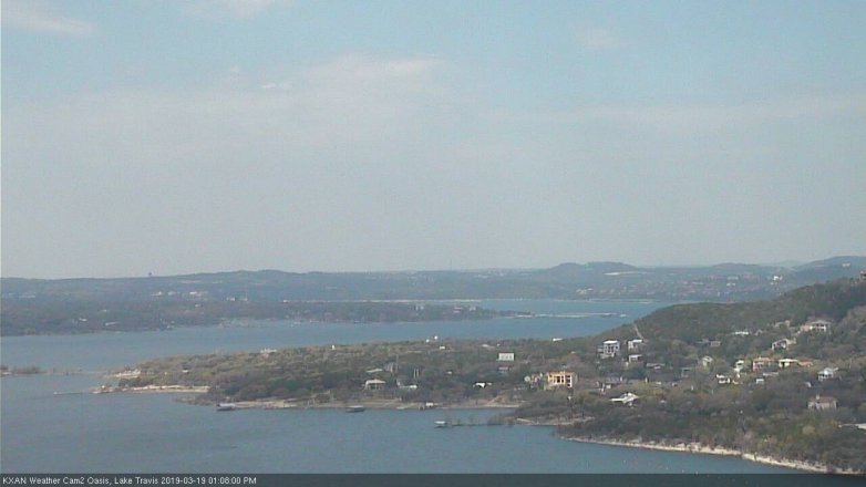 Lake Travis webcam, March 19, 2019 12:10 PM CT
