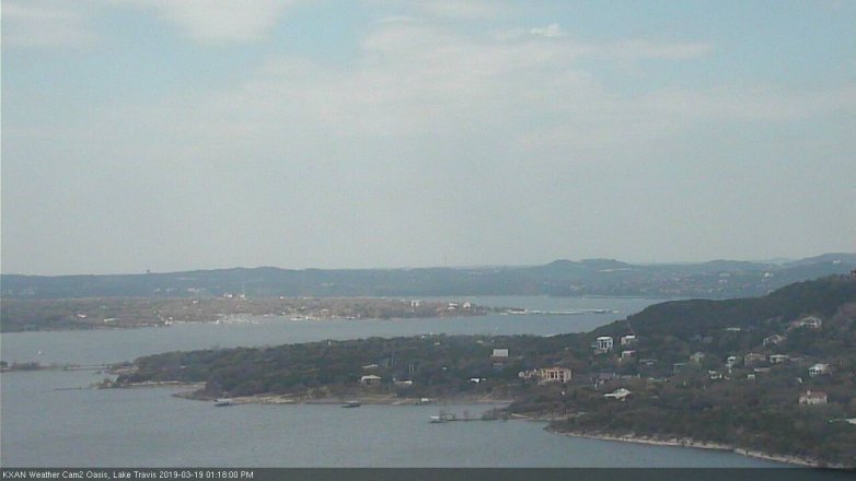 Lake Travis webcam, March 19, 2019 12:20 PM CT