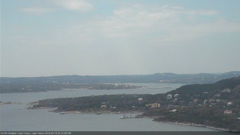 Lake Travis webcam, March 19, 2019 12:25 PM CT