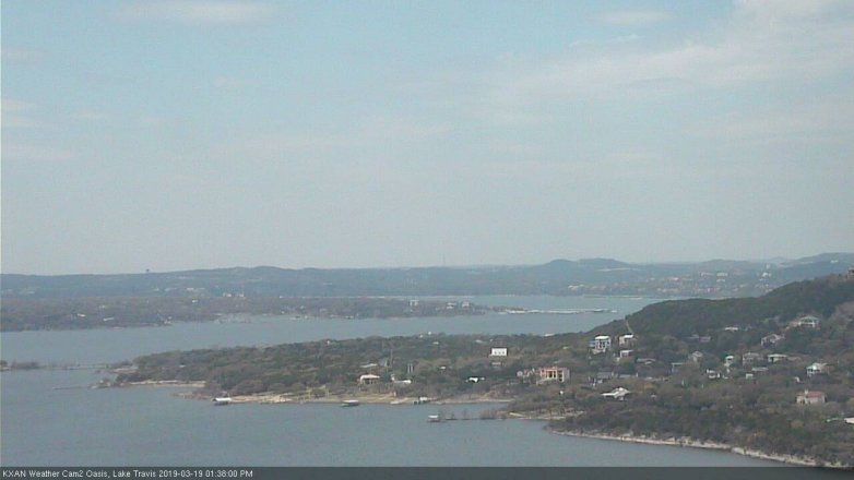 Lake Travis webcam, March 19, 2019 12:40 PM CT
