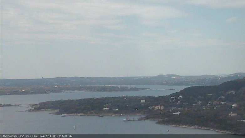 Lake Travis webcam, March 19, 2019 1:00 PM CT