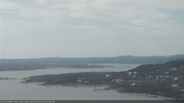 Lake Travis webcam, March 19, 2019 1:15 PM CT