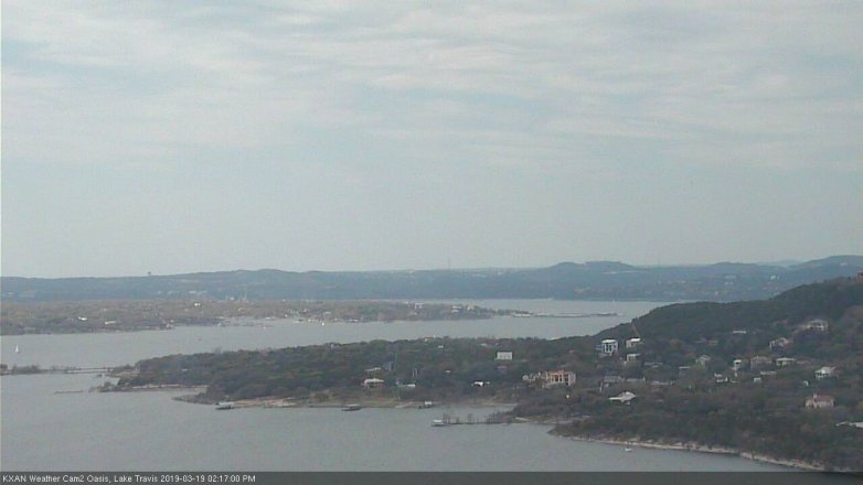 Lake Travis webcam, March 19, 2019 1:20 PM CT