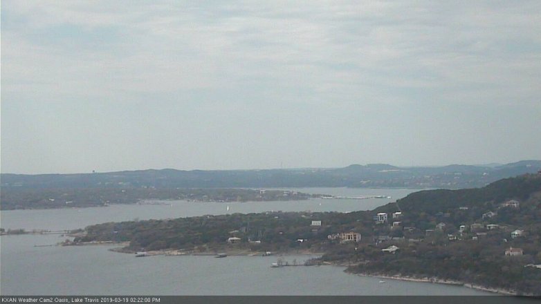 Lake Travis webcam, March 19, 2019 1:25 PM CT