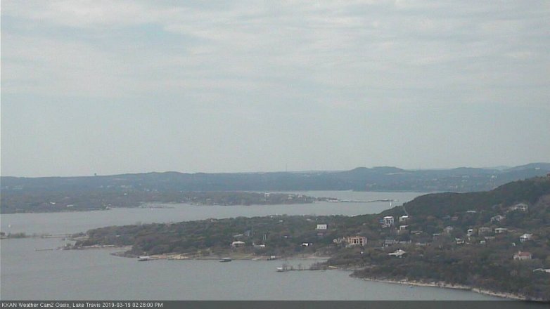 Lake Travis webcam, March 19, 2019 1:30 PM CT