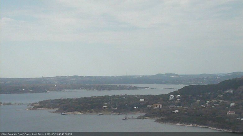 Lake Travis webcam, March 19, 2019 1:50 PM CT