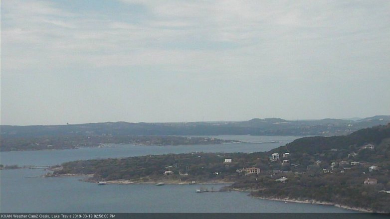 Lake Travis webcam, March 19, 2019 2:00 PM CT