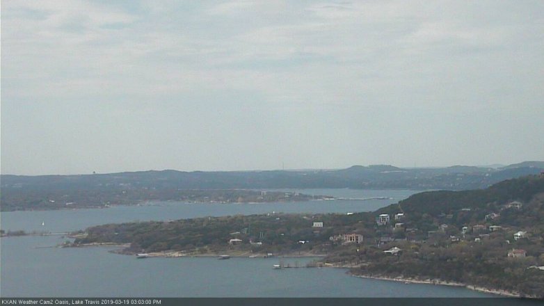 Lake Travis webcam, March 19, 2019 2:05 PM CT