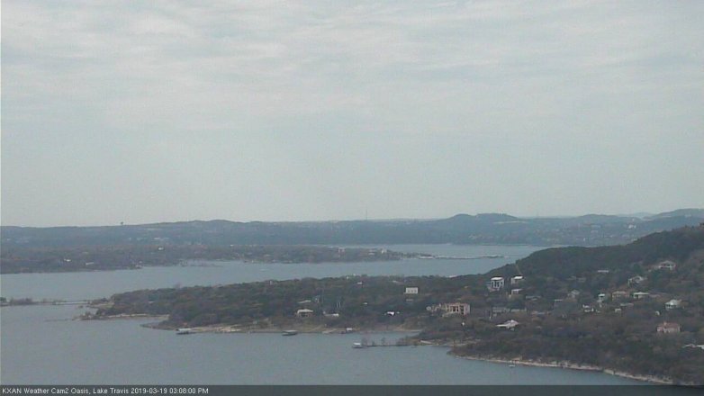 Lake Travis webcam, March 19, 2019 2:10 PM CT