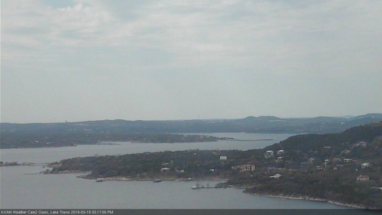 Lake Travis webcam, March 19, 2019 2:20 PM CT