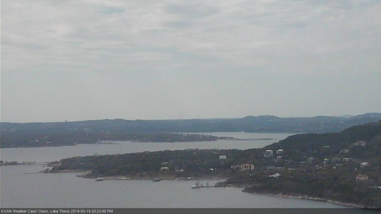 Lake Travis webcam, March 19, 2019 2:25 PM CT