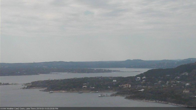 Lake Travis webcam, March 19, 2019 2:30 PM CT